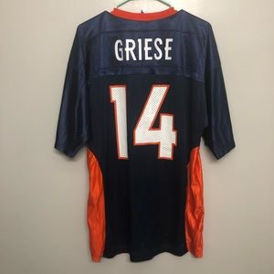 Champion Denver Broncos Brian Greise blank jersey Broncos jersey blue jersey
